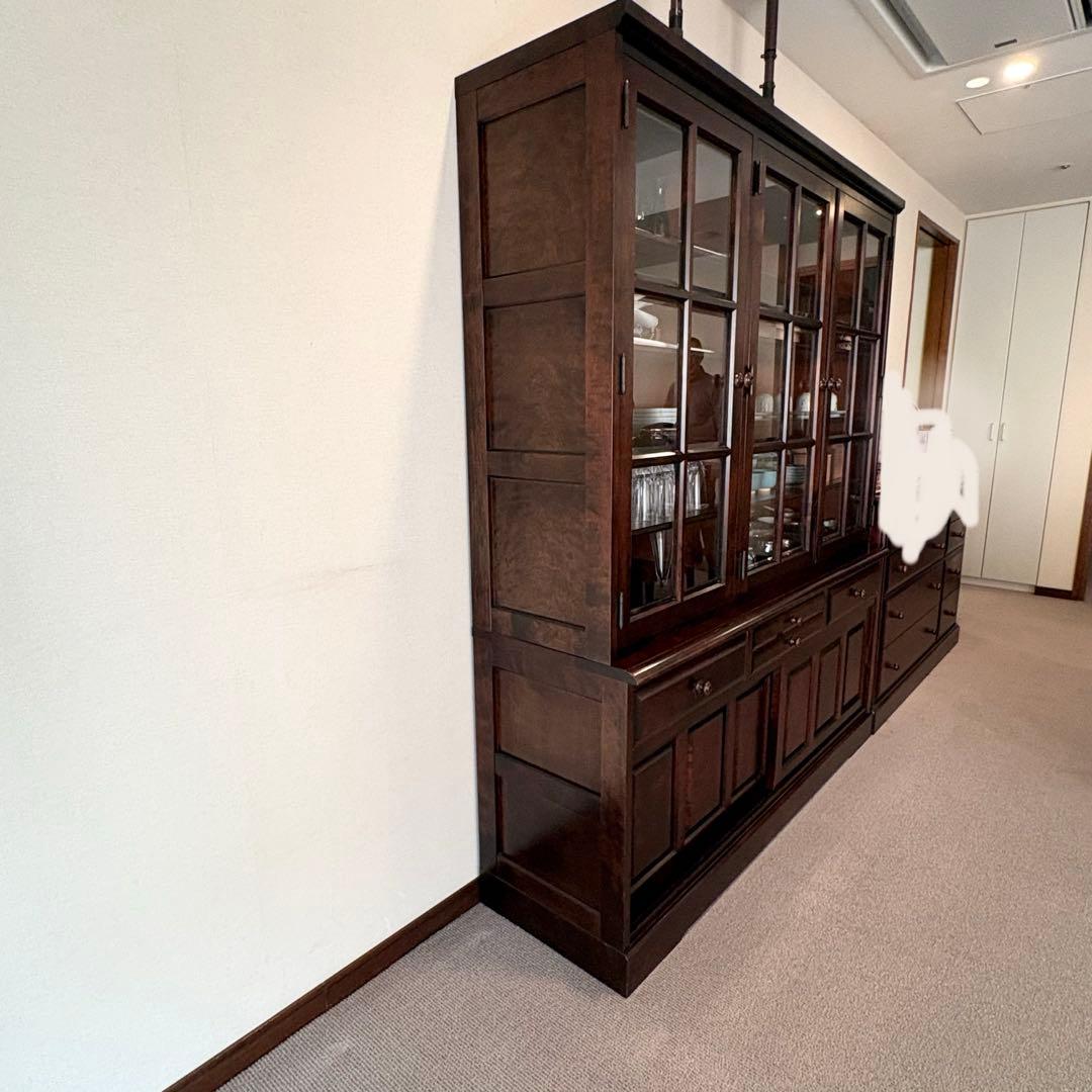 北海道民芸家具 食器棚 飛騨産業 アンティーク レトロ 昭和 ブラウン キッチン