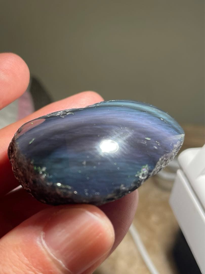 研磨品 十勝石玲瓏 複合色レインボーオブシディアン 特級品 - メルカリ