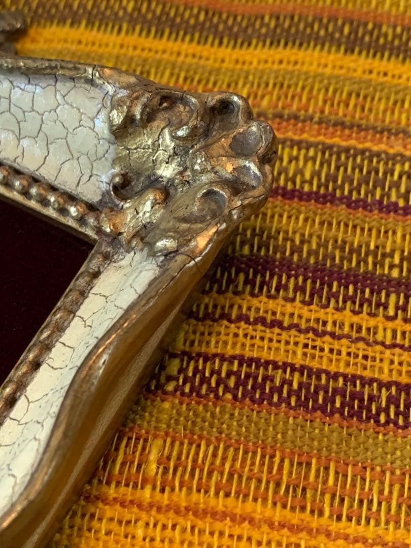 デンマーク雑貨　アンティークのベネツィアの風景が細かく描かれた趣の有る小さな額！