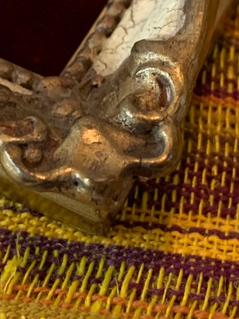 デンマーク雑貨　アンティークのベネツィアの風景が細かく描かれた趣の有る小さな額！