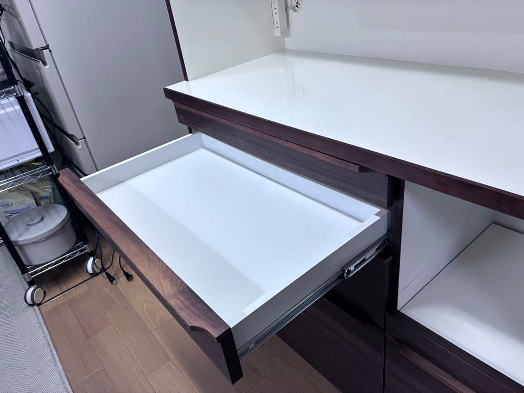 W1200食器棚 スライドカウンター付き