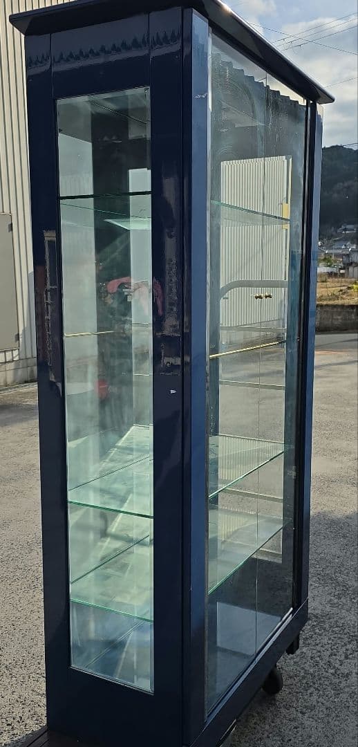 駿河家具 オーダーメイド ガラスケース LED照明付き