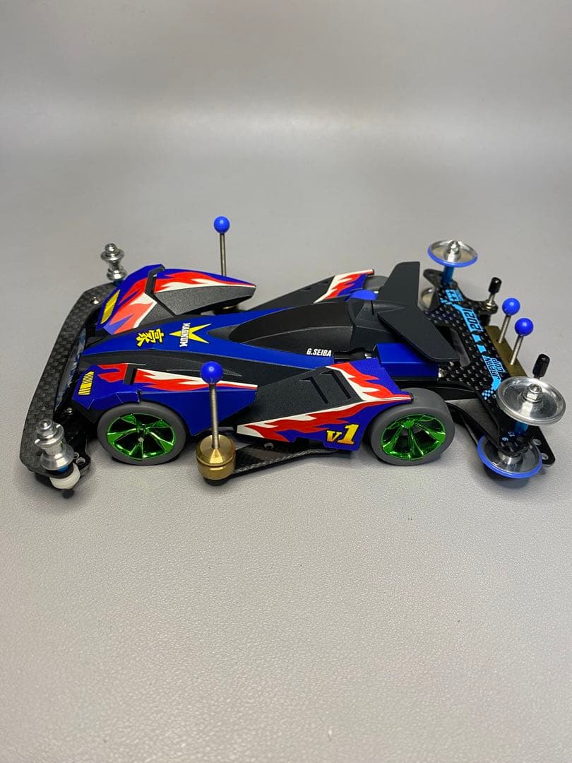 ミニ四駆】基本の改造がされたミニ四駆。改造例や部品取り等に。NO.329