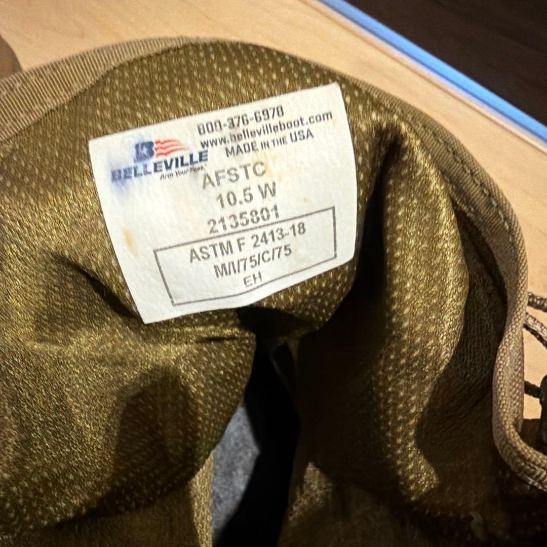BELLEVILLE AFSTC コンバットブーツ 28.5cm タン米軍実物