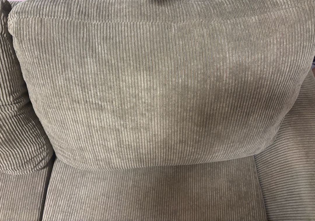 RASIC ソファ　コーデュロイ　グリーン　3人がけ