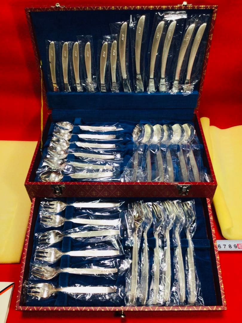 日本航空 JAL 国際線ファーストクラス使用 カトラリー 50点セット 当時物