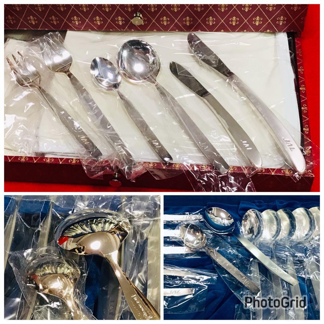 日本航空 JAL 国際線ファーストクラス使用 カトラリー 50点セット 当時物