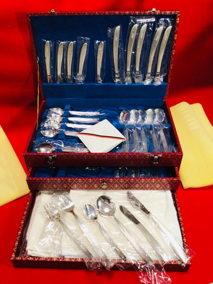 日本航空 JAL 国際線ファーストクラス使用 カトラリー 50点セット 当時物