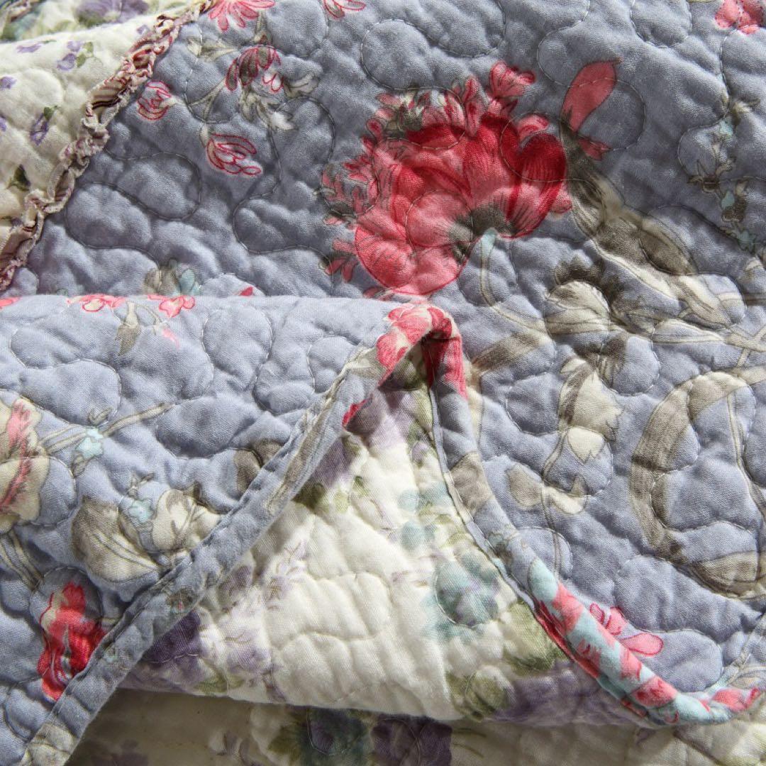 キルトベッドカバー3点セット綿マルチカバー キルティング 3929