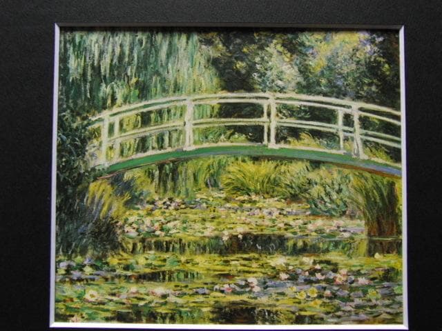 クロード・モネ、睡蓮、希少な画集より、新品高級額装付、状態良好
