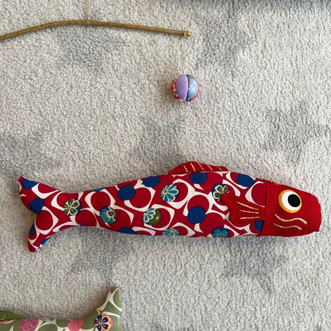 龍虎勤製　龍虎堂　リュウコドウ　3色　モビール鯉　(特大) 吊るし飾り　レア