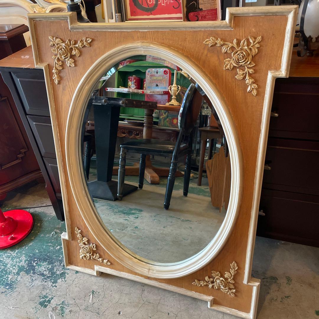 イタリア・アンティーク壁掛けミラー