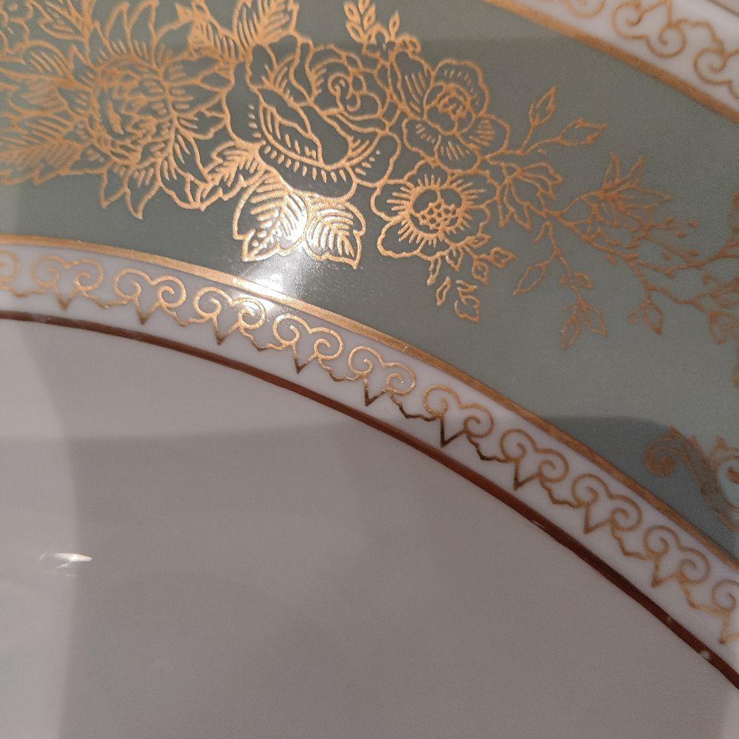 廃盤希少 ウェッジウッド 高級ライン コロンビアセージグリーン オーバル皿