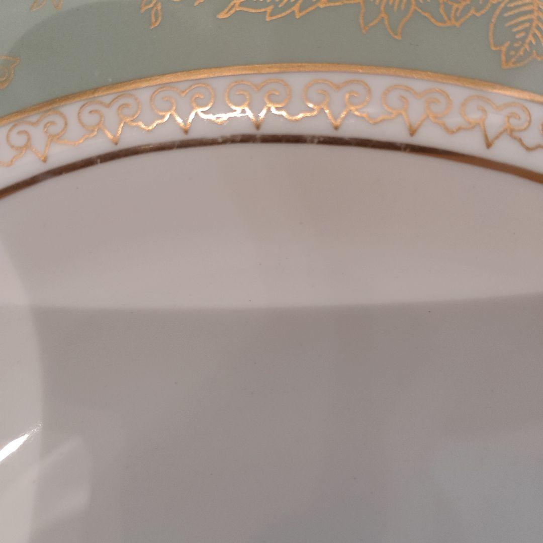 廃盤希少 ウェッジウッド 高級ライン コロンビアセージグリーン オーバル皿