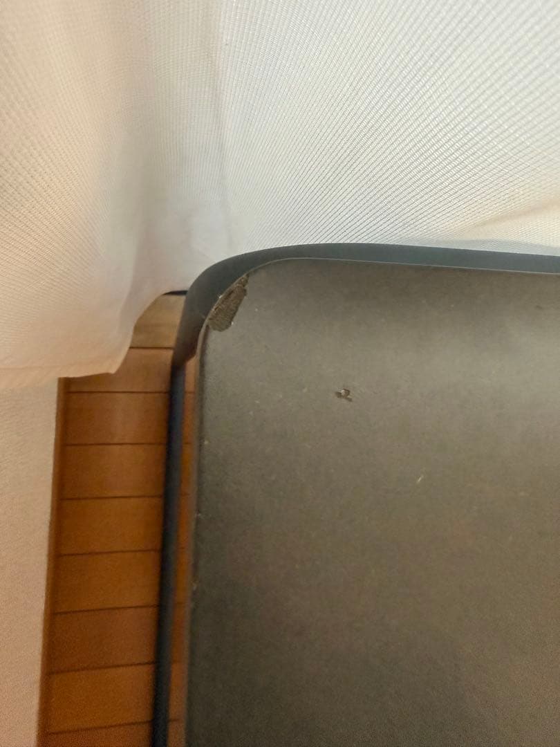 THONET 無印良品　スチールパイプデスク・Ｍ／ダークグレー　トーネット