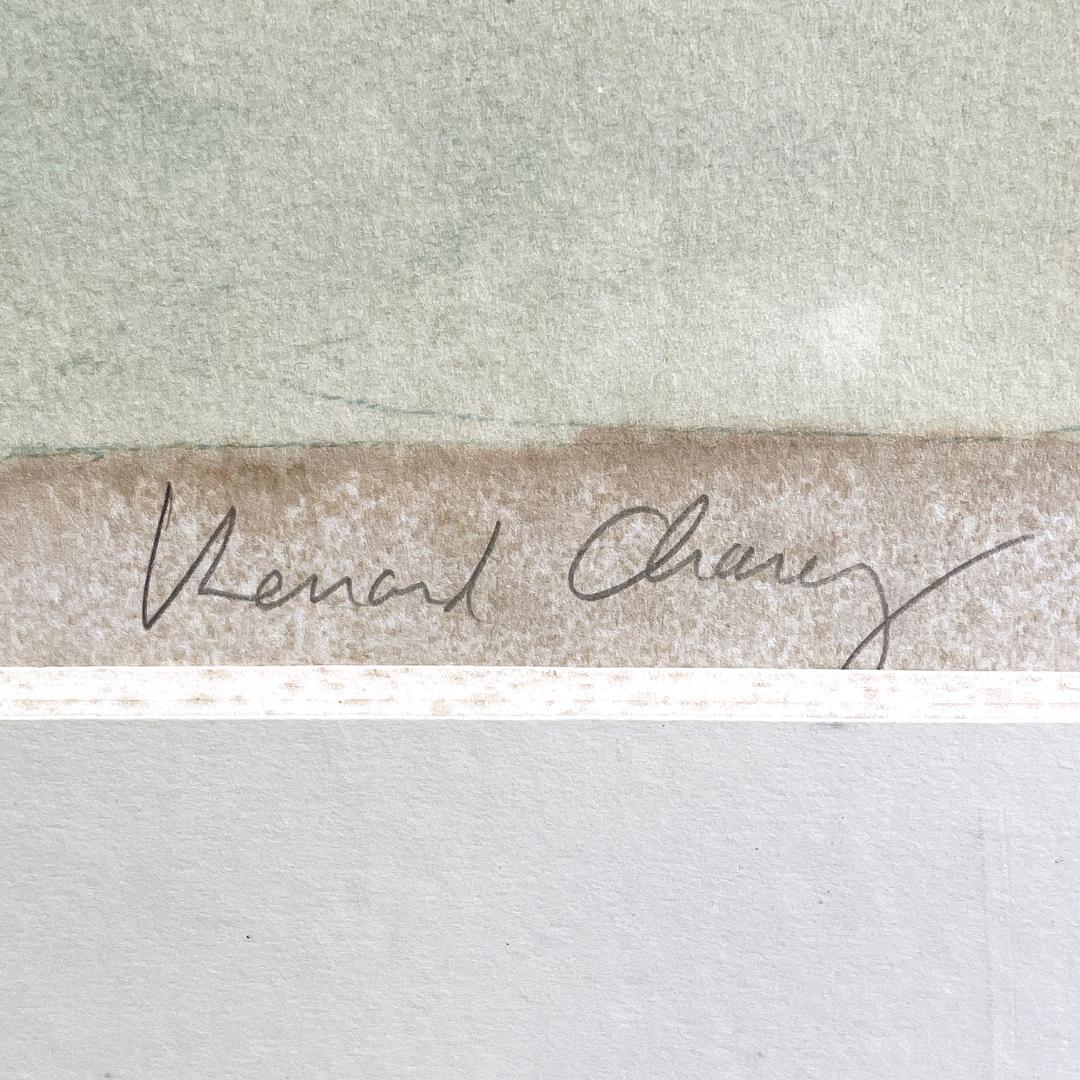 真作保証 ベルナール・シャロワ『白いネックレス』大作大判 リトグラフ