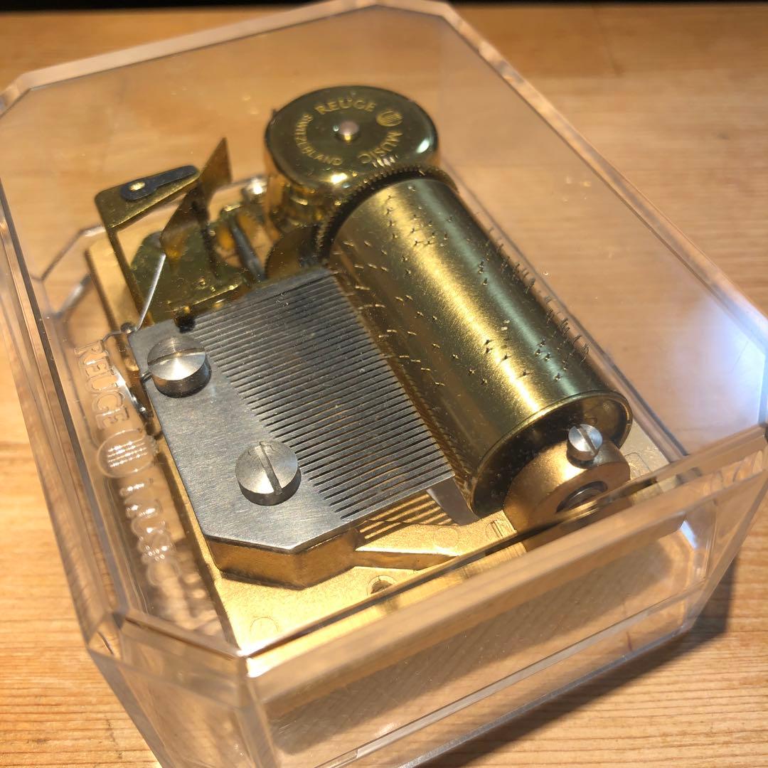 REUGE スイス製 真鍮オルゴール Tristesse 別れの曲　ショパン