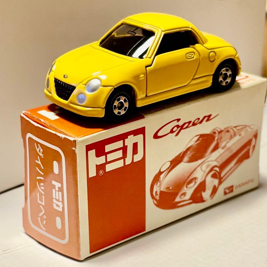 初代コペン】トミカ ダイハツ 黄 箱付き 受注記念品 - メルカリ