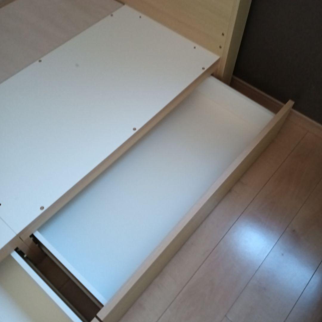 ニトリ　シングルベッド収納付き