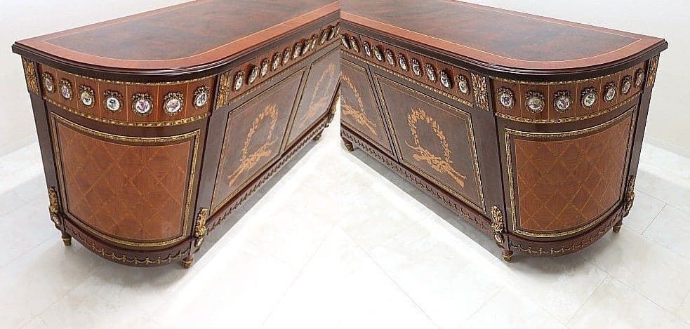 美品 スペイン製 マリネール 最高級コンソールテーブル 鍵付き サイド