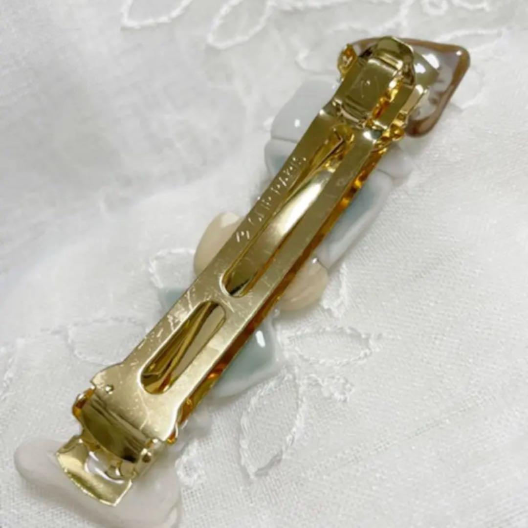 シー陶器のバレッタ　和風　桜