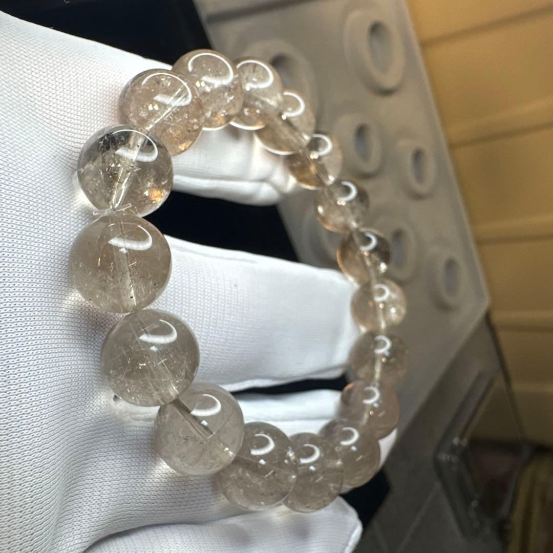 【ヒマラヤ産】スモーキークォーツ　12.4mm ルチル有り