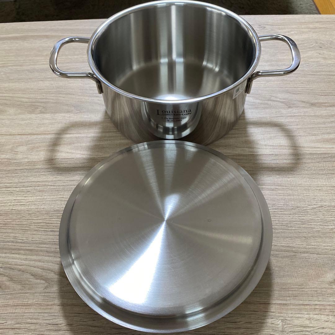 ルイジアナ　ビタクラフト　両手鍋20cmSGマーク付新品未使用品IH対応ブック付