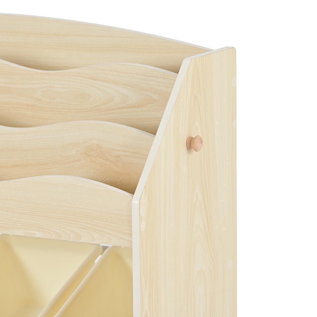 おもちゃ収納 絵本ラック 大容量 天然木 キッズ 収納ラック絵本ラックおもちゃ箱