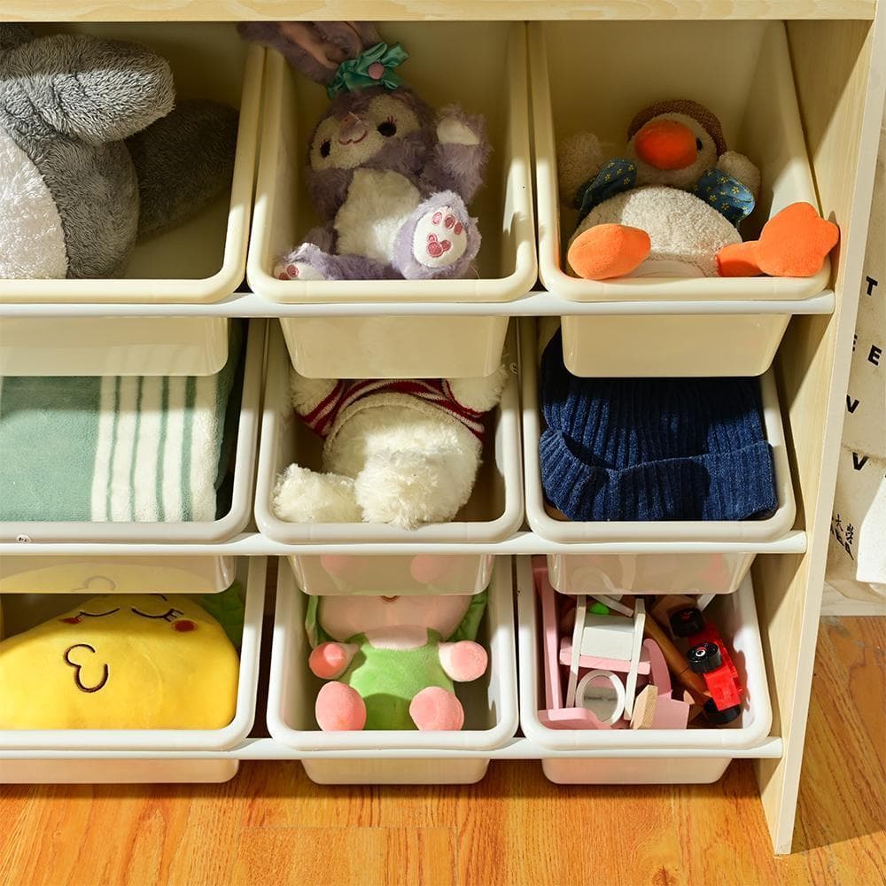 おもちゃ収納 絵本ラック 大容量 天然木 キッズ 収納ラック絵本ラックおもちゃ箱