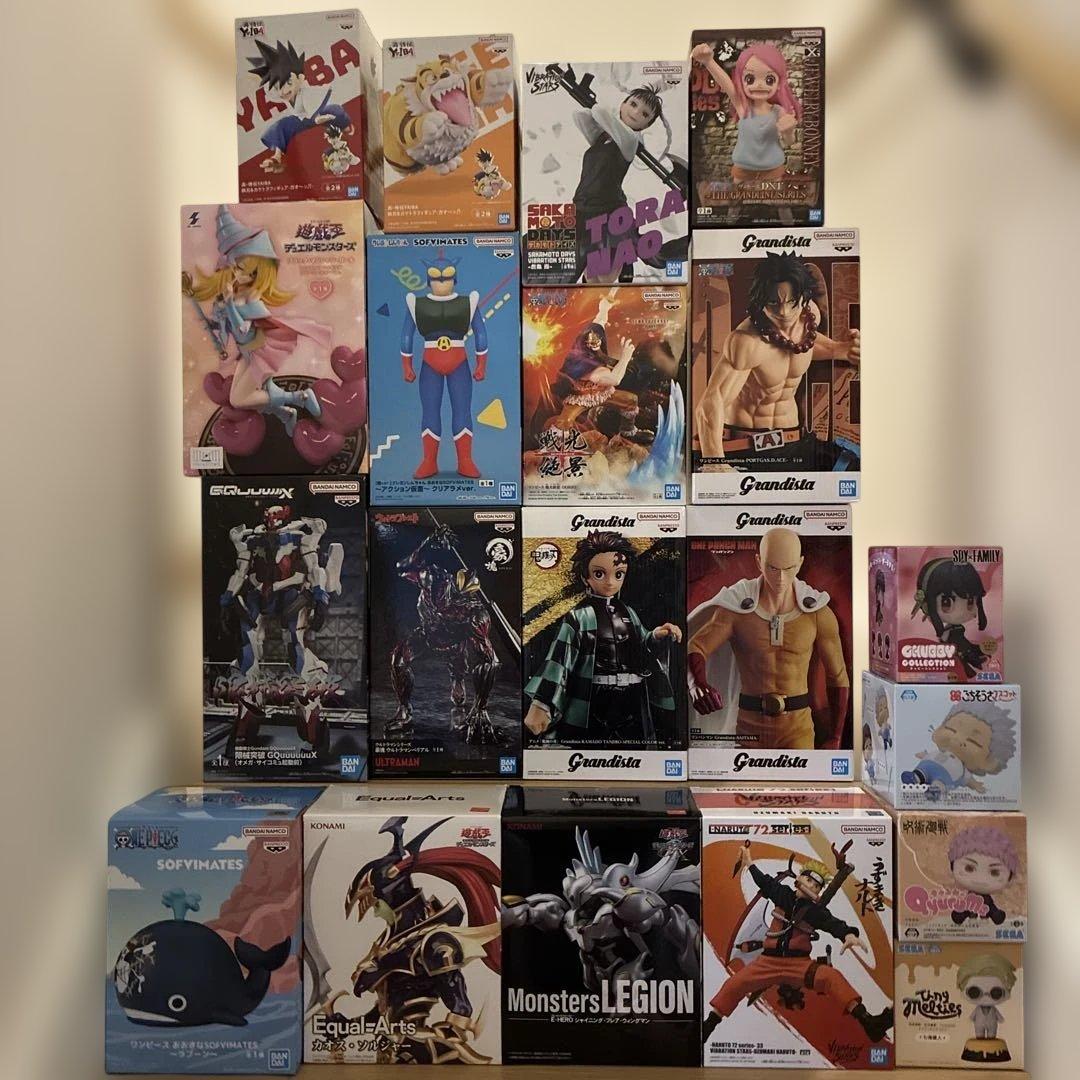 ☆プライズフィギュアまとめ売り☆20個セット☆ワンピース☆鬼滅の刃