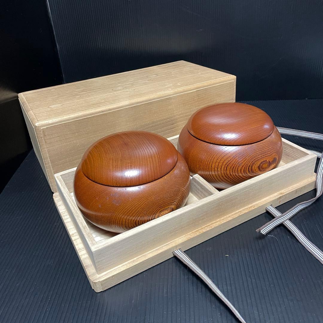 希少 極上 日向特選 本蛤 碁石 雪印 41号 那智黒 42号 大碁笥 桐箱