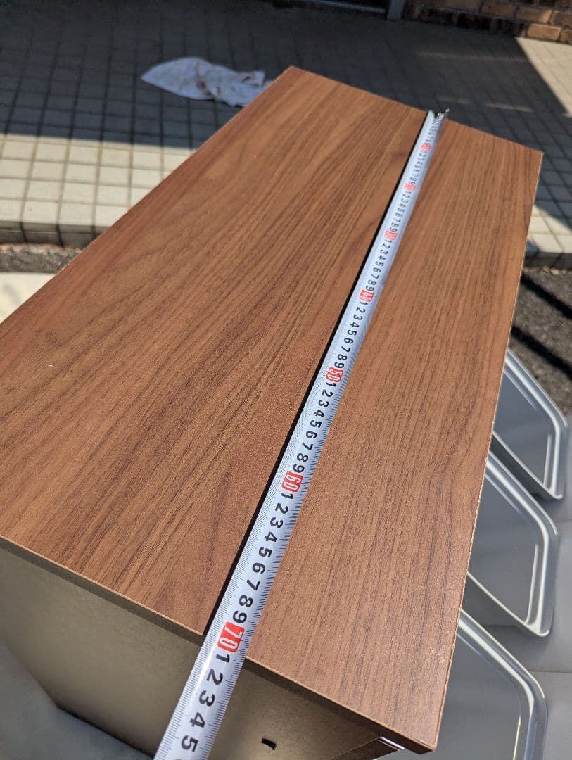 ウォールナット ペールカウンター ゴミ箱 フタ付き キッチンカウンター