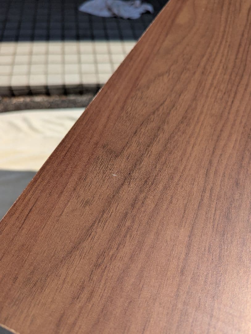 ウォールナット ペールカウンター ゴミ箱 フタ付き キッチンカウンター