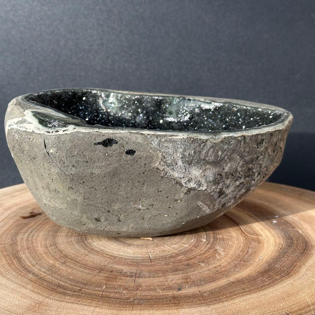 ウルグアイ産❣️天然石 シュガーグリーンアメジストのドーム　置物G.148