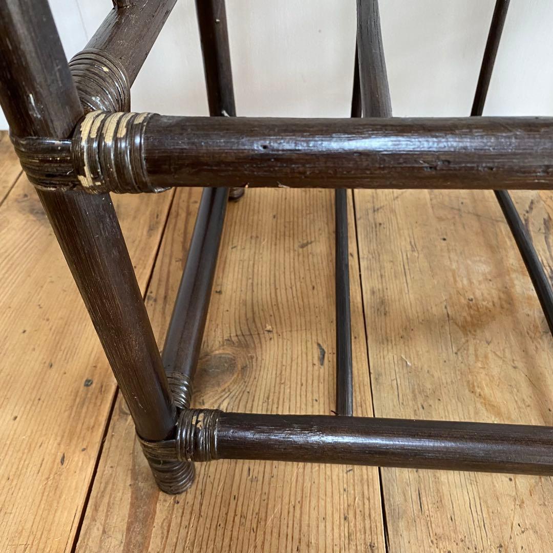 ヴィンテージ ラタン チェスト 藤 6杯 昭和レトロ z737