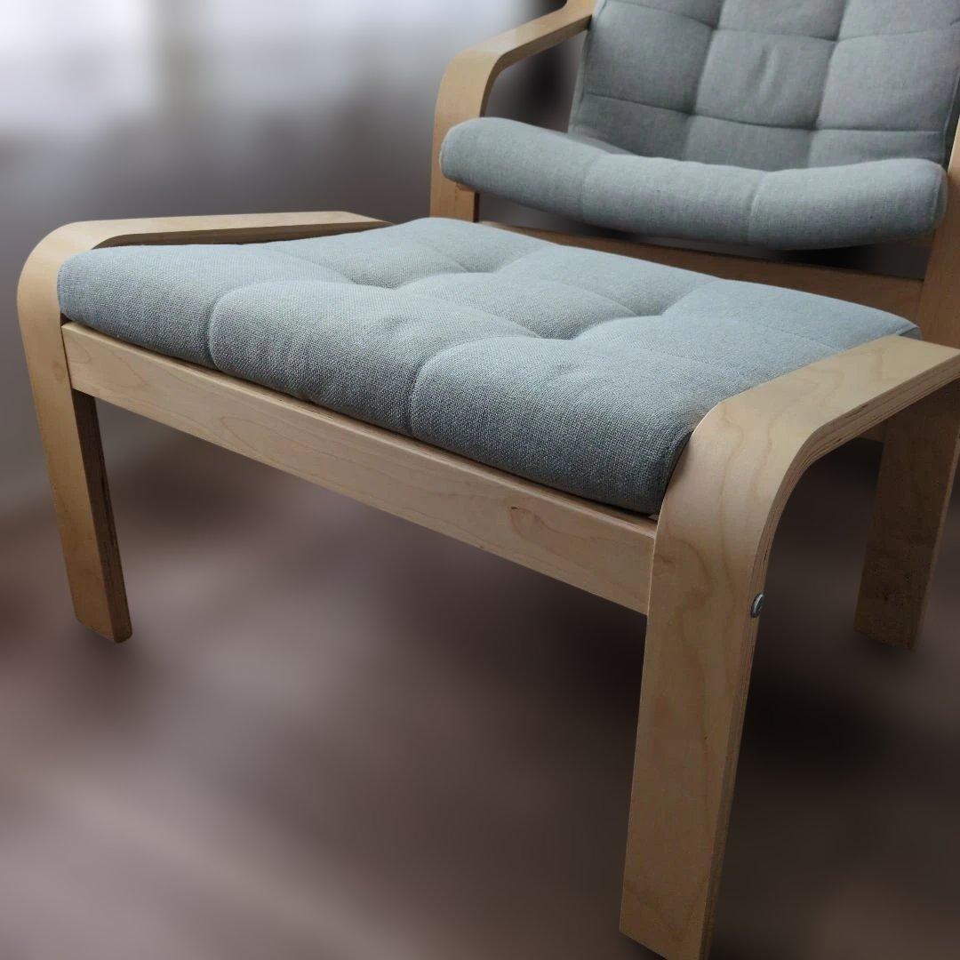 杉並区引き取り限定】IKEA ポエング パーソナルチェア&オットマン