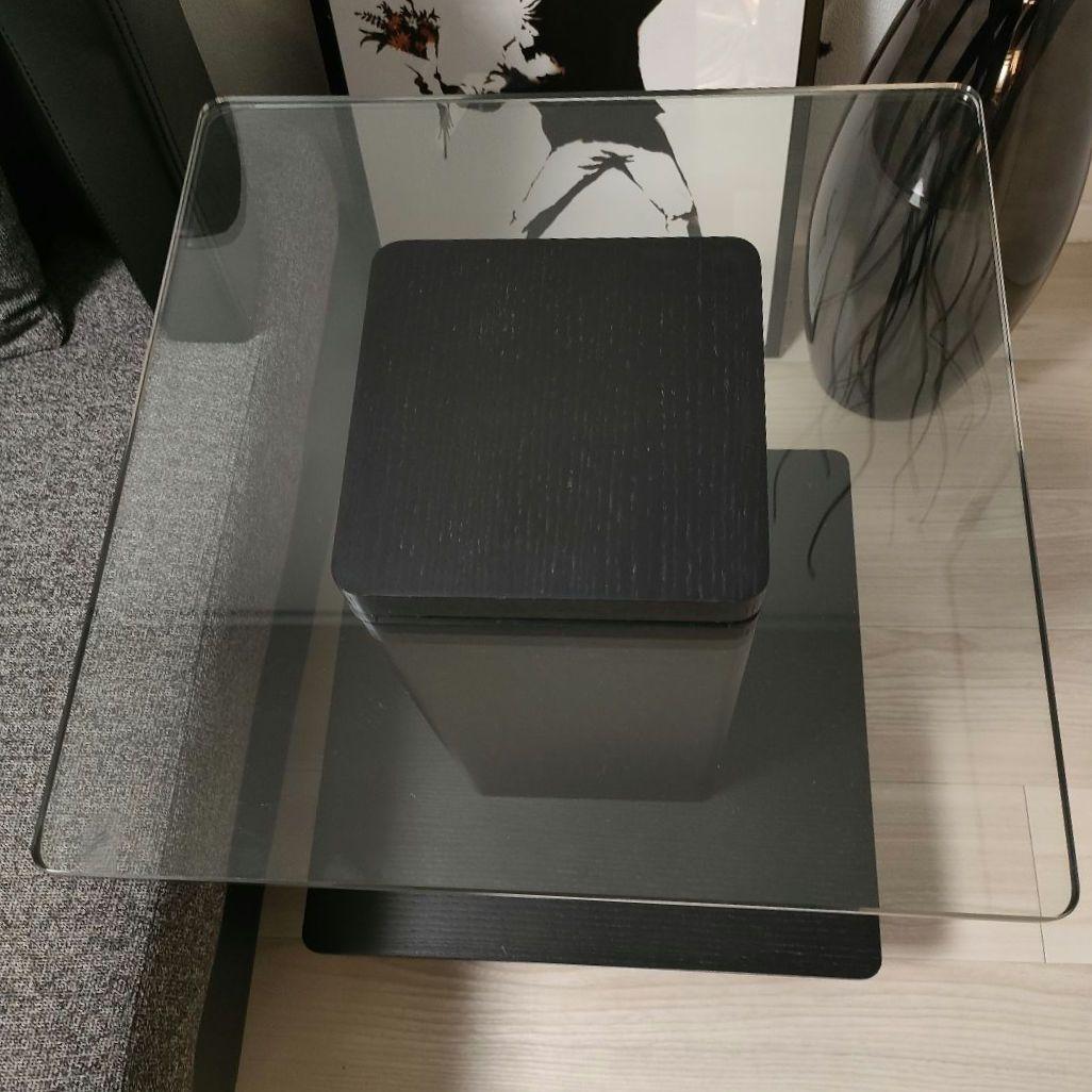 ARMONIA アルモニア サイドテーブル Karen ブラック ガラス天板