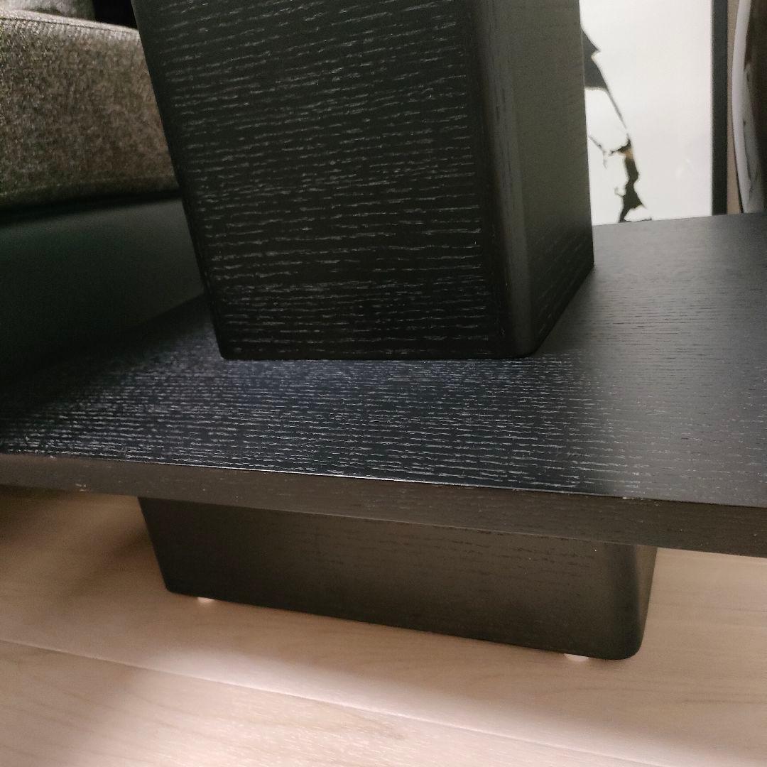 ARMONIA アルモニア サイドテーブル Karen ブラック ガラス天板