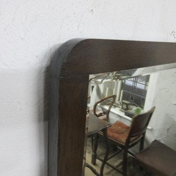 イギリス アンティーク 家具 ウォールミラー 壁掛け鏡 木製枠 英国 6490c