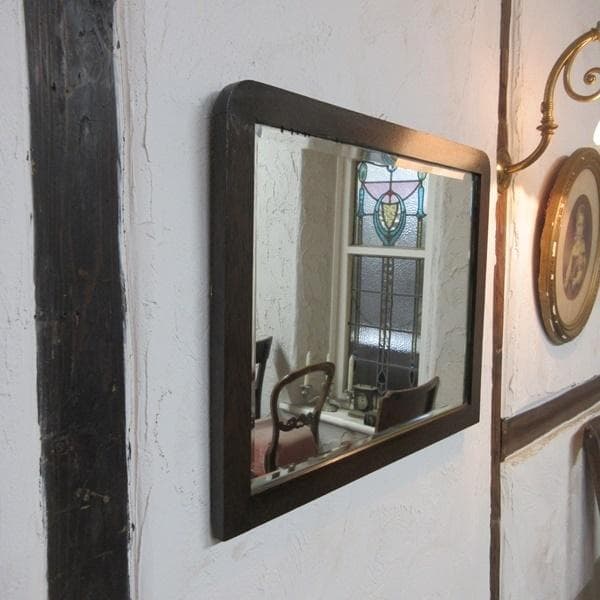 イギリス アンティーク 家具 ウォールミラー 壁掛け鏡 木製枠 英国 6490c