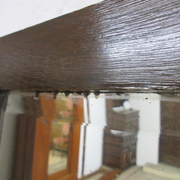 イギリス アンティーク 家具 ウォールミラー 壁掛け鏡 木製枠 英国 6490c