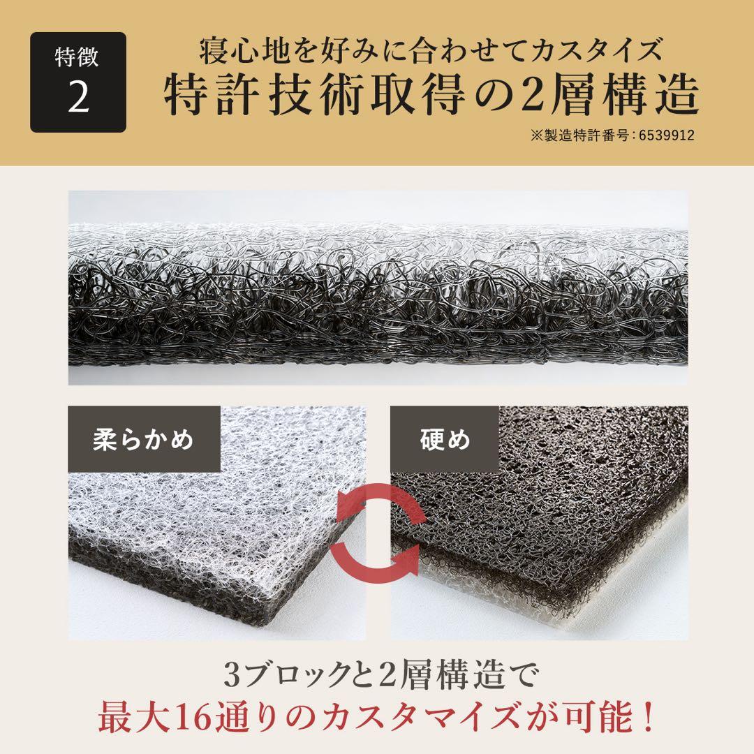 未使用 半額以下 スリープエンリッチ ノアール セミダブル マットレス
