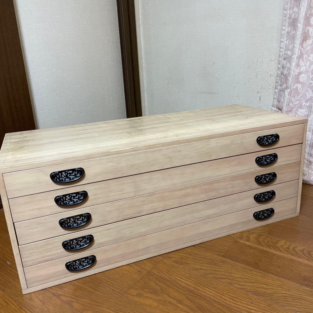 K▽桐箪笥 たんす 階段ダンス 和家具 和箪笥 チェスト 収納 (38757