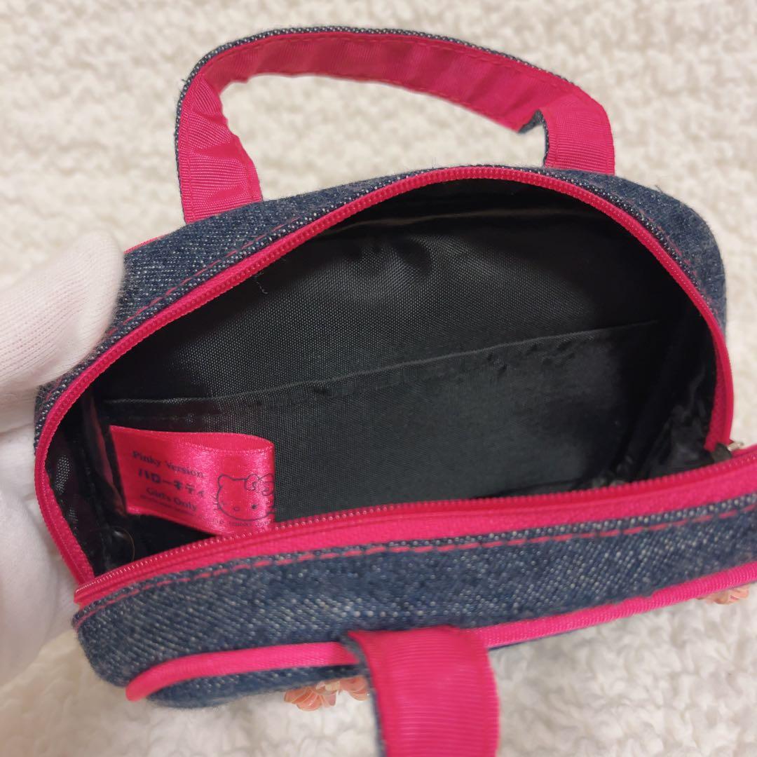 【限定価格】希少　ハローキティ　サンリオ　デニム　手帳　ケース　ポーチ　未使用