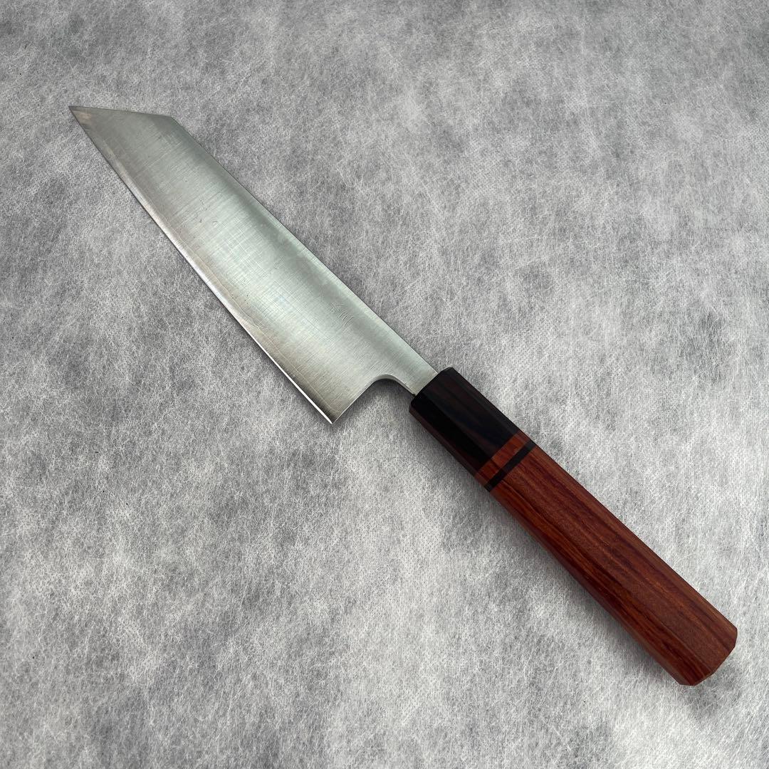 唯千里オリジナル 《銀三》文化/剣型三徳 170 mm【ブビンガ八角柄】