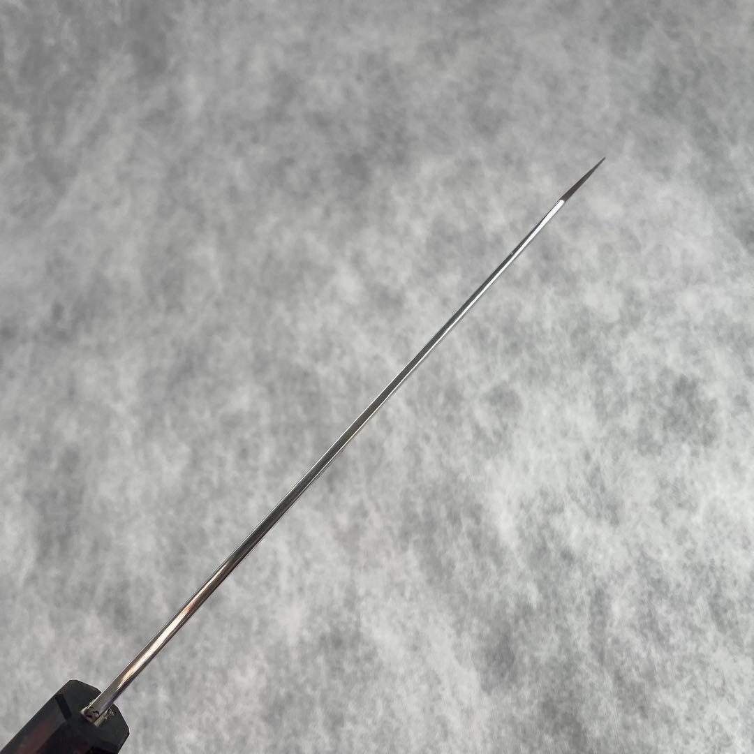 唯千里オリジナル 《銀三》文化/剣型三徳 170 mm【ブビンガ八角柄】