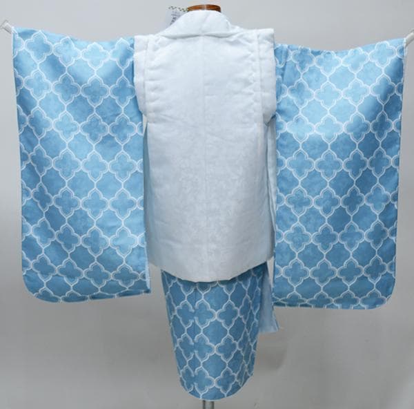 七五三 三歳 男児 被布着物セット 鶴 祝着 NO39247