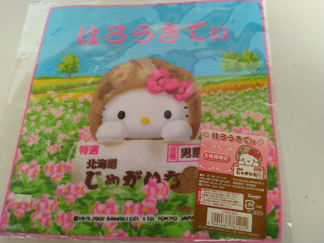 新品　ハローキティ　新潟限定　北海道限定　タオルハンカチ2枚　ポーチ　３点セット