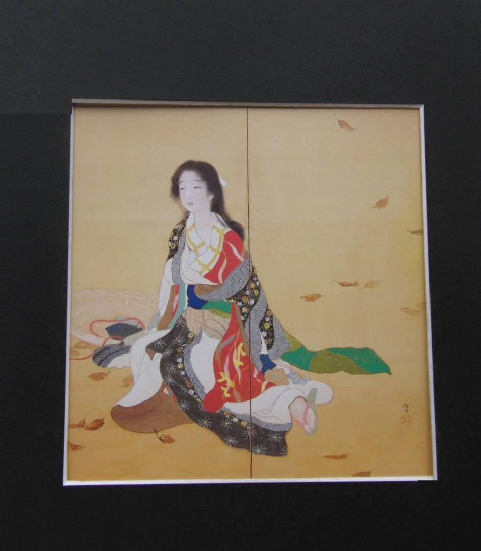 池田輝方、「お夏狂乱」、希少画集・額装画、日本製・新品額縁にて額装