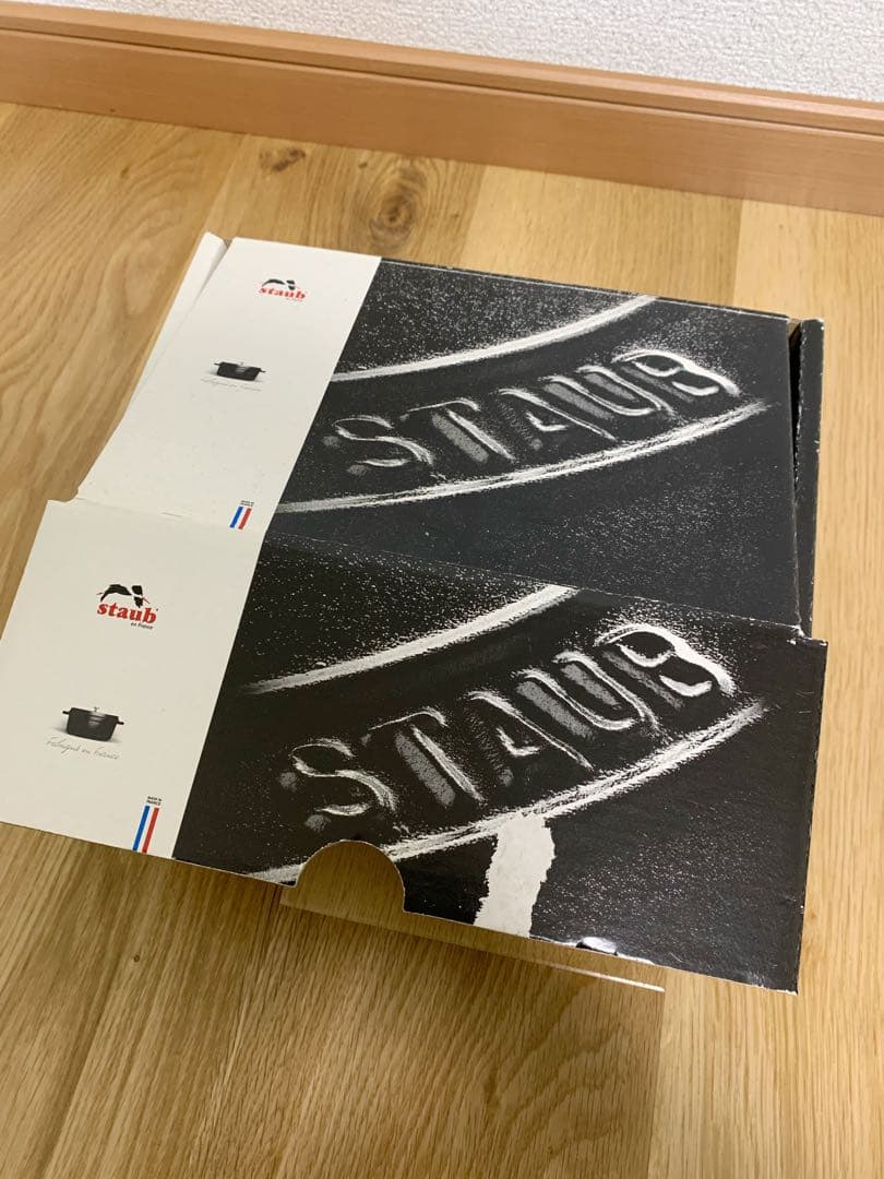 ストウブ　14 ココット　グレー　箱付き　鍋　ピコココットラウンド